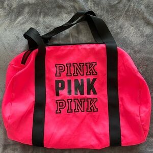 VICTORIA’S SECRET PINK | Neon Pink Duffle Bag